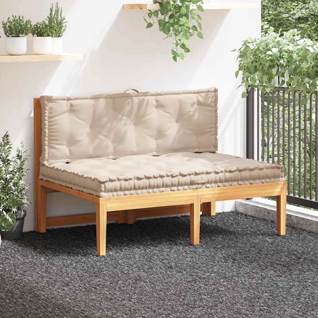 Palletvloerkussens 2 st katoen beige is nu te koop bij PeponiXL, paradijselijk wonen!