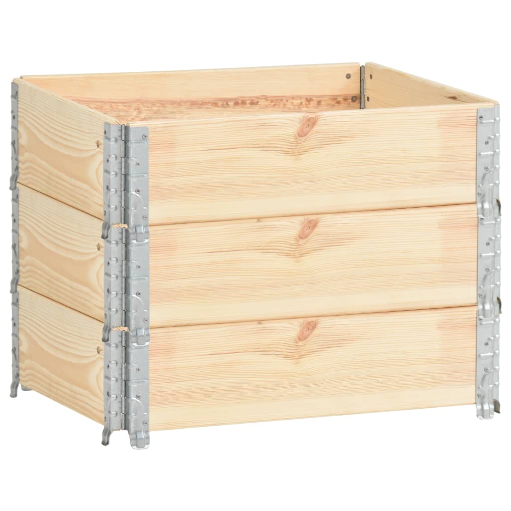 Palletopzetranden 3 st 60x80 cm massief grenenhout is nu te koop bij PeponiXL, paradijselijk wonen!