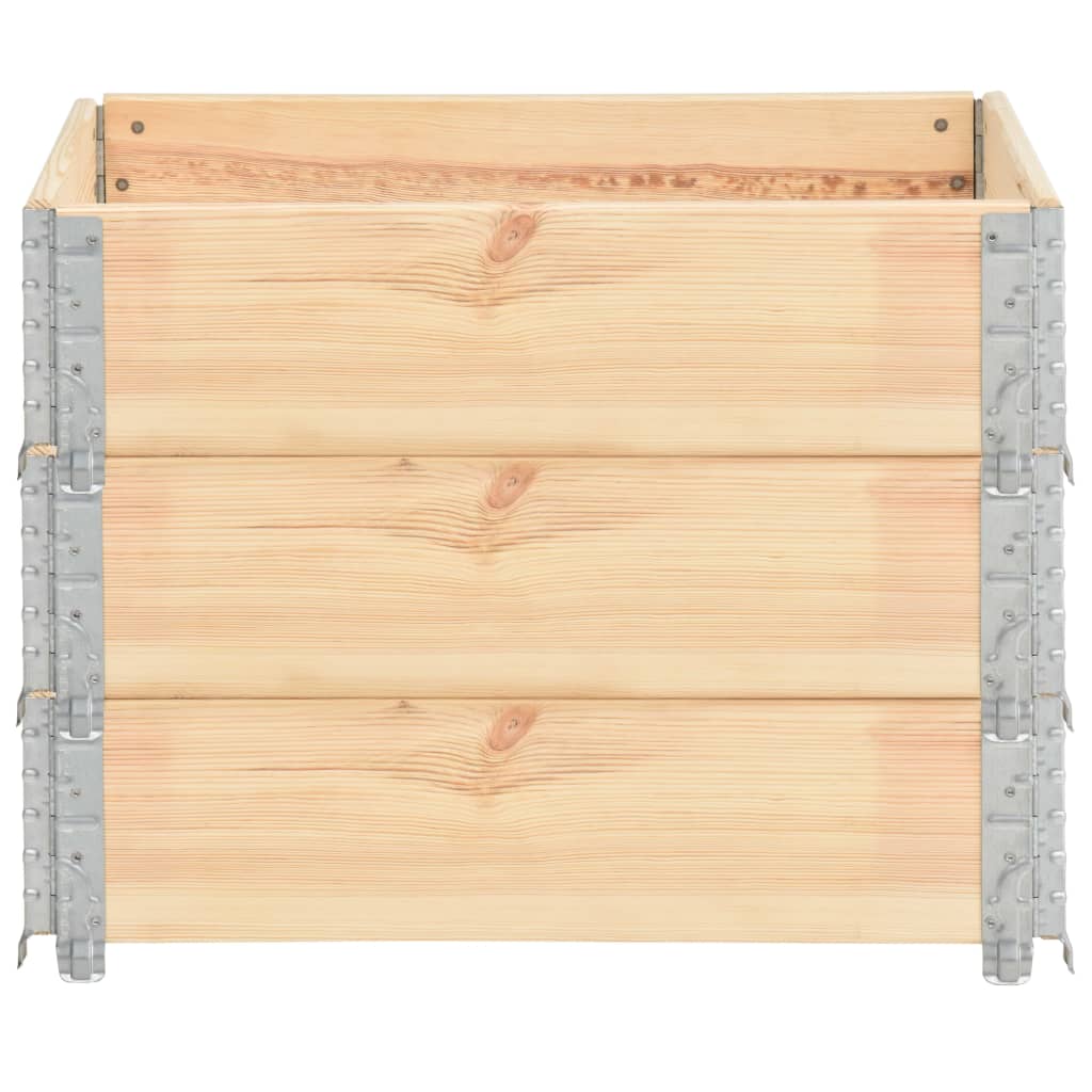 Palletopzetranden 3 st 60x80 cm massief grenenhout is nu te koop bij PeponiXL, paradijselijk wonen!