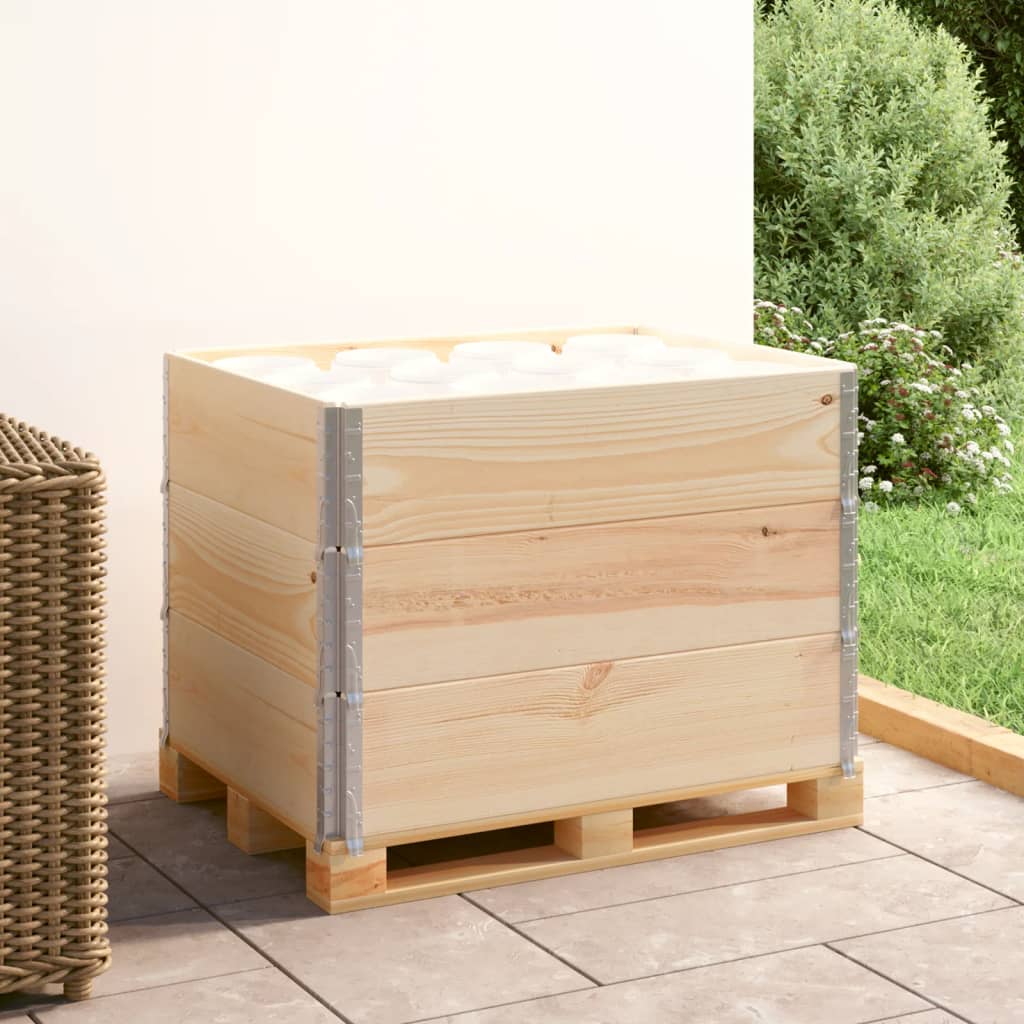 Palletopzetranden 3 st 60x80 cm massief grenenhout is nu te koop bij PeponiXL, paradijselijk wonen!