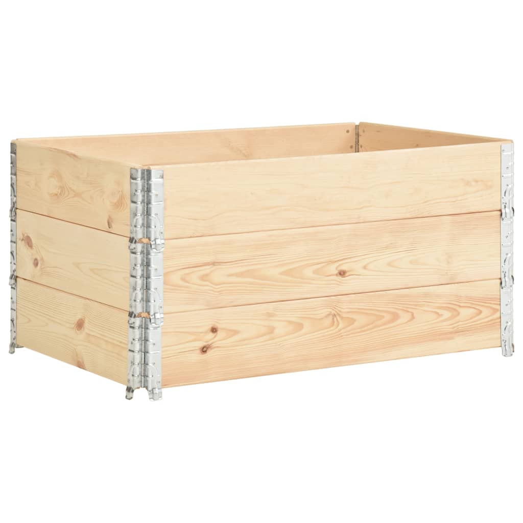 Palletopzetranden 3 st 80x120 cm massief grenenhout is nu te koop bij PeponiXL, paradijselijk wonen!