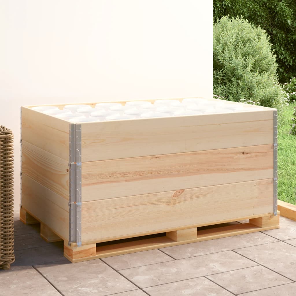 Palletopzetranden 3 st 80x120 cm massief grenenhout is nu te koop bij PeponiXL, paradijselijk wonen!
