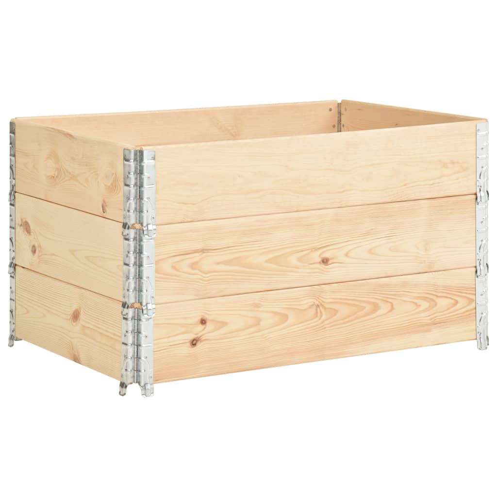 Palletopzetranden 3 st 50x100 cm massief grenenhout is nu te koop bij PeponiXL, paradijselijk wonen!