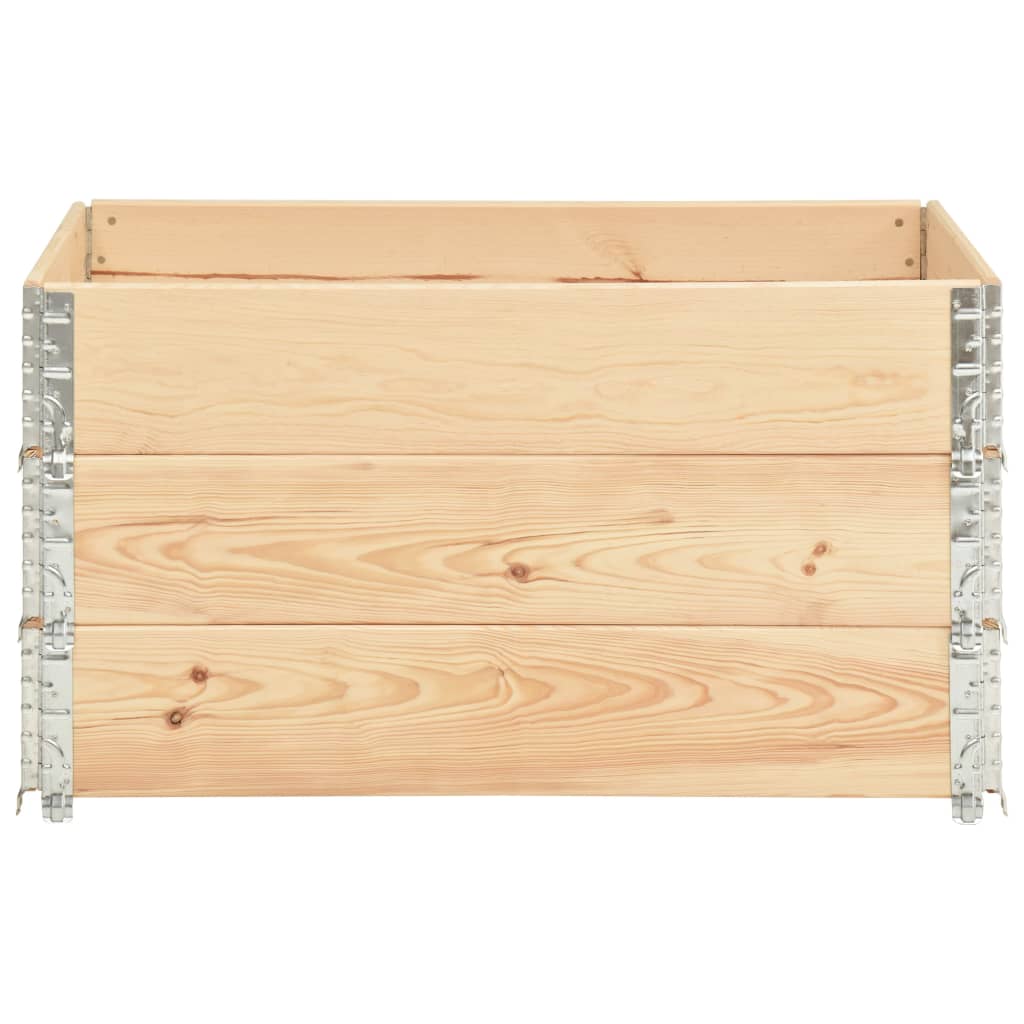 Palletopzetranden 3 st 50x100 cm massief grenenhout is nu te koop bij PeponiXL, paradijselijk wonen!