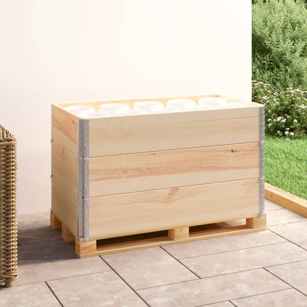 Palletopzetranden 3 st 50x100 cm massief grenenhout is nu te koop bij PeponiXL, paradijselijk wonen!
