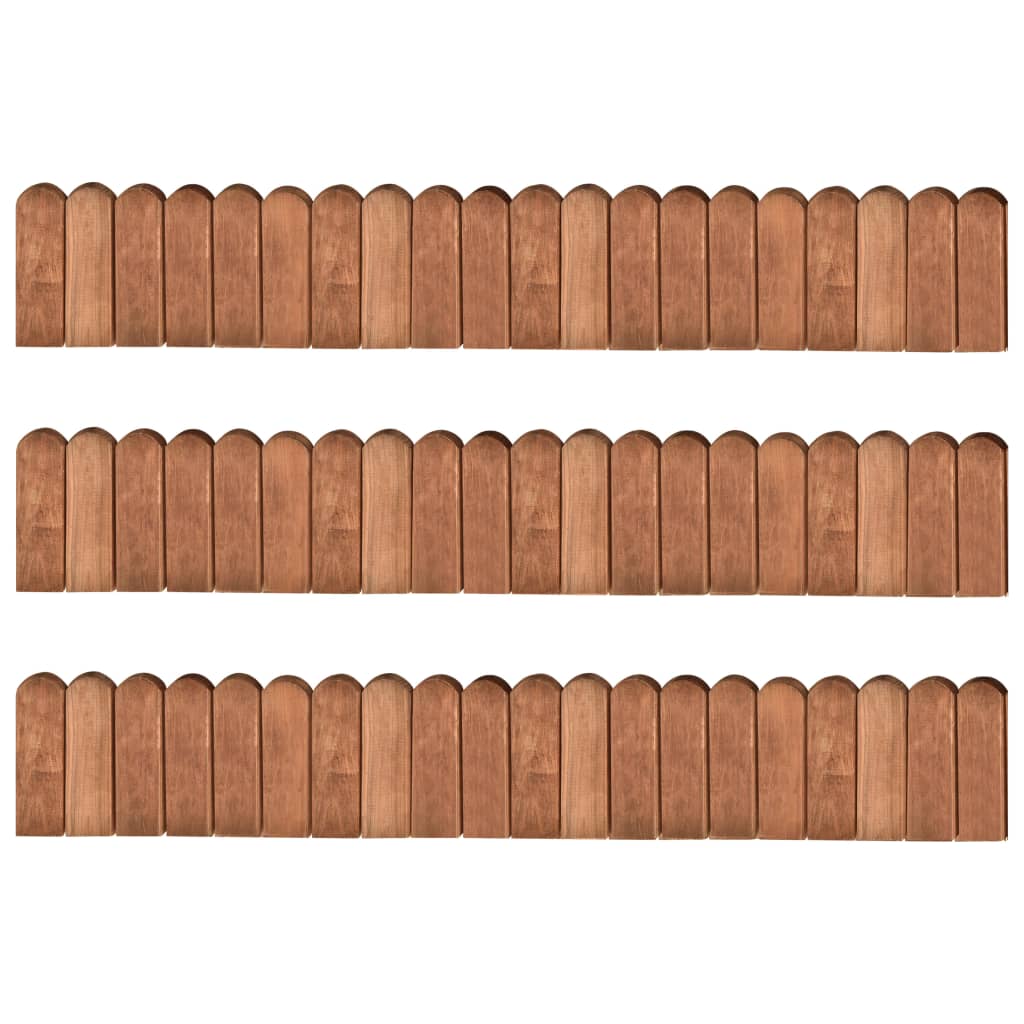 Gazonranden 3 st 120 cm geïmpregneerd grenenhout is nu te koop bij PeponiXL, paradijselijk wonen!