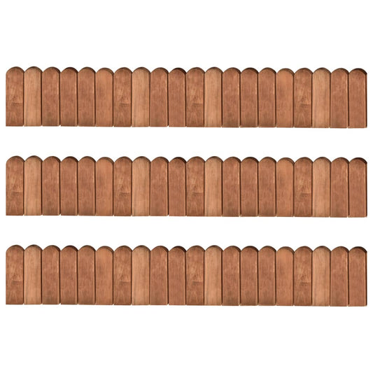 Gazonranden 3 st 120 cm geïmpregneerd grenenhout is nu te koop bij PeponiXL, paradijselijk wonen!