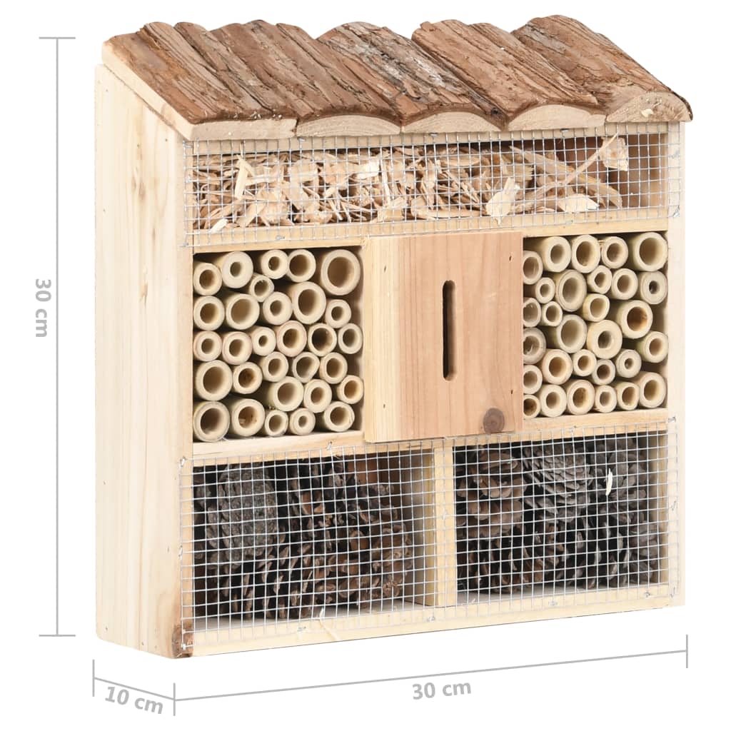 Insectenhotel 30x10x30 cm vurenhout is nu te koop bij PeponiXL, paradijselijk wonen!