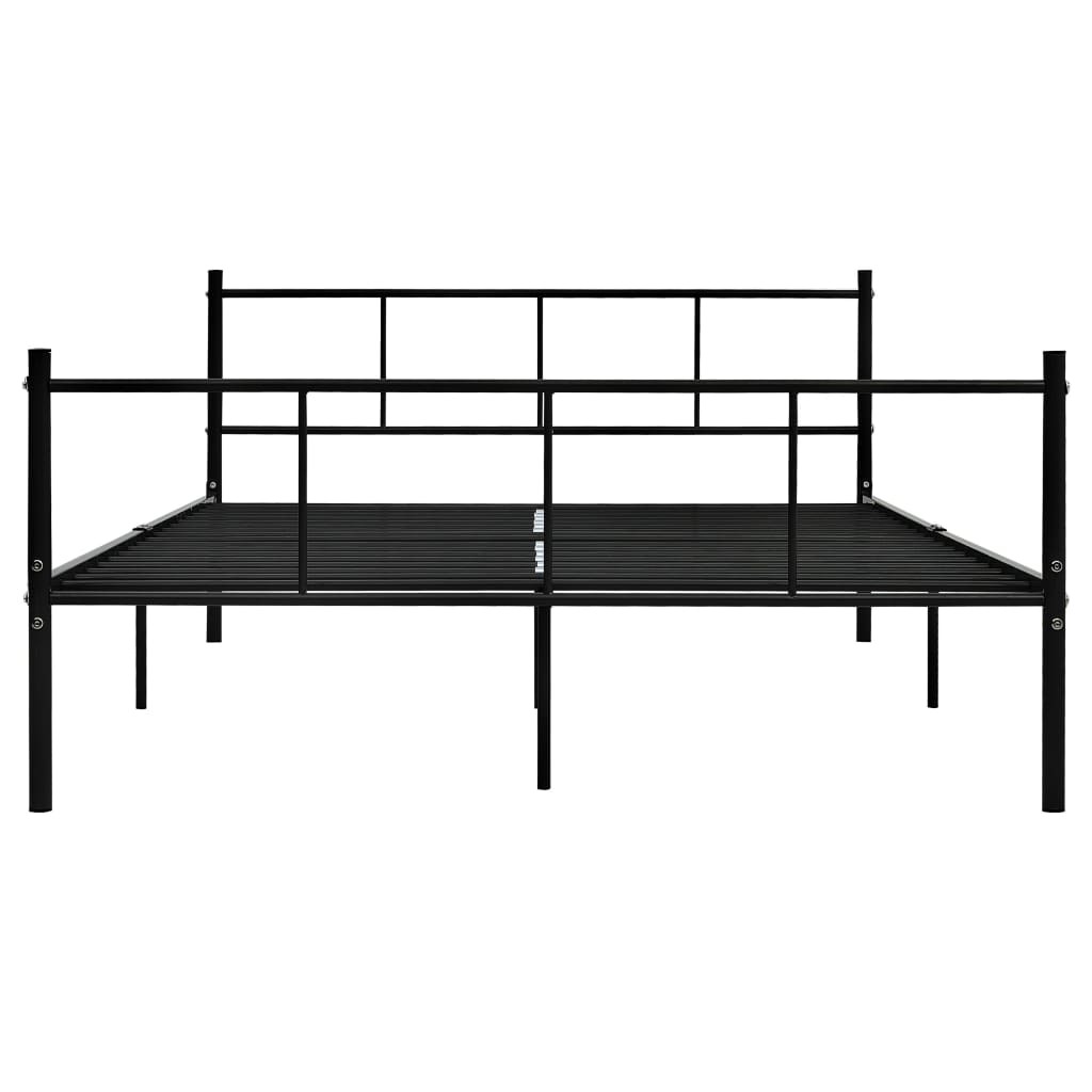Bedframe metaal zwart 140x200 cm is nu te koop bij PeponiXL, paradijselijk wonen!