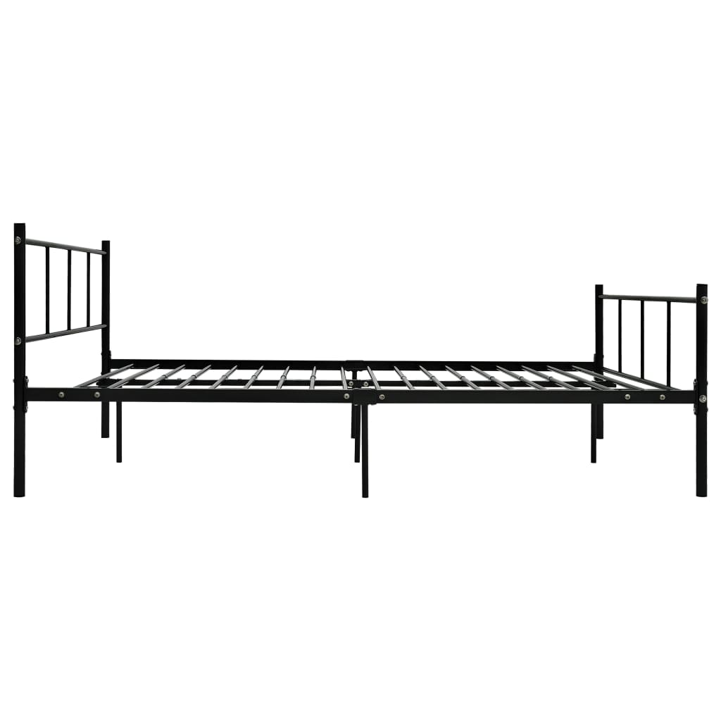 Bedframe metaal zwart 140x200 cm is nu te koop bij PeponiXL, paradijselijk wonen!