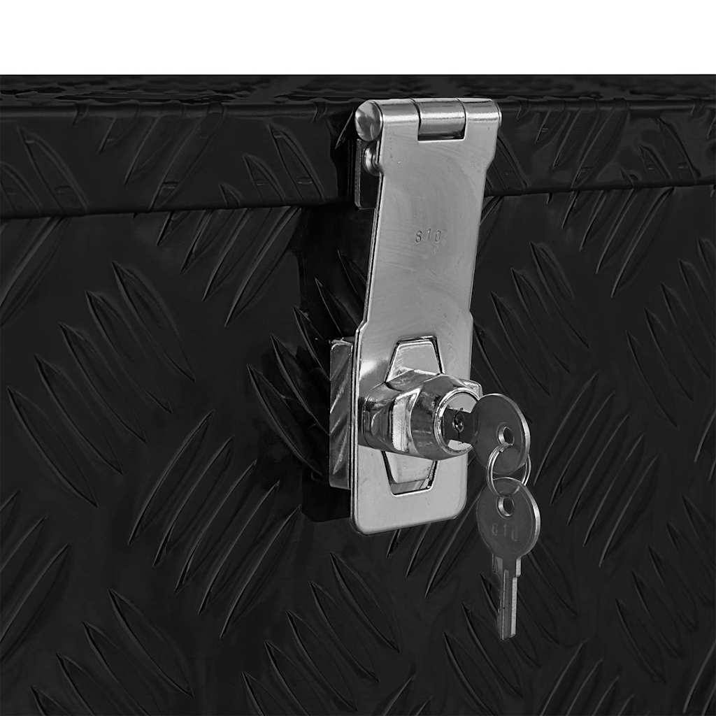 Aluminium kist 80x30x35 cm zwart is nu te koop bij PeponiXL, paradijselijk wonen!