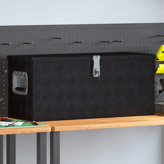 Aluminium kist 80x30x35 cm zwart is nu te koop bij PeponiXL, paradijselijk wonen!