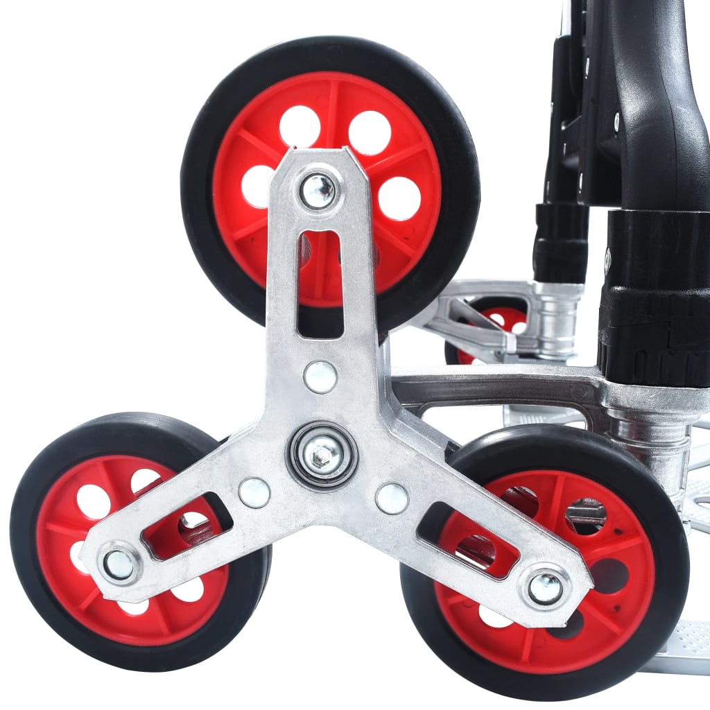 Traptrolley inklapbaar 70 kg aluminium zilverkleurig is nu te koop bij PeponiXL, paradijselijk wonen!
