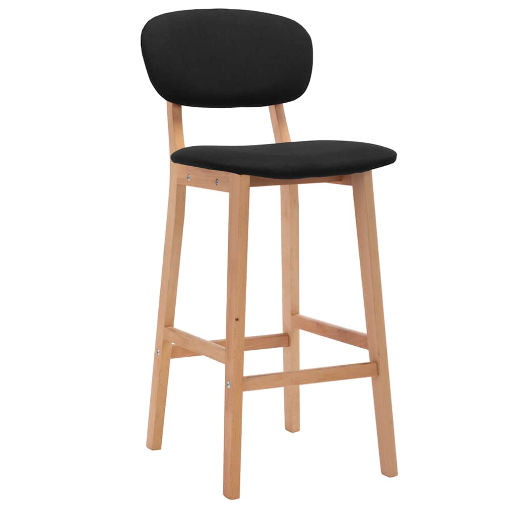 Barkrukken 2 st stof zwart is nu te koop bij PeponiXL, paradijselijk wonen!