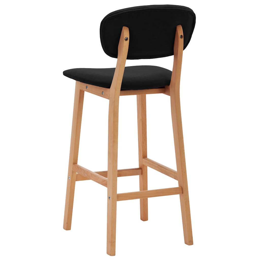 Barkrukken 2 st stof zwart is nu te koop bij PeponiXL, paradijselijk wonen!