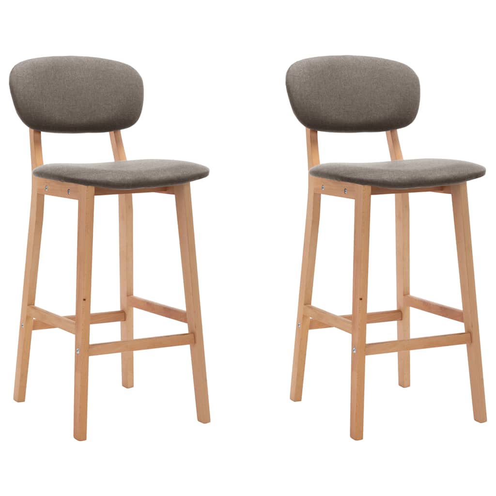 Barkrukken 2 st stof taupe is nu te koop bij PeponiXL, paradijselijk wonen!