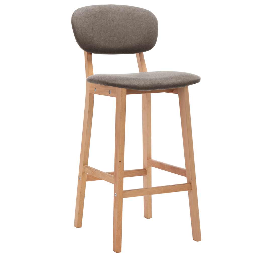 Barkrukken 2 st stof taupe is nu te koop bij PeponiXL, paradijselijk wonen!