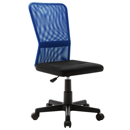 Kantoorstoel 44x52x100 cm mesh stof zwart en blauw is nu te koop bij PeponiXL, paradijselijk wonen!