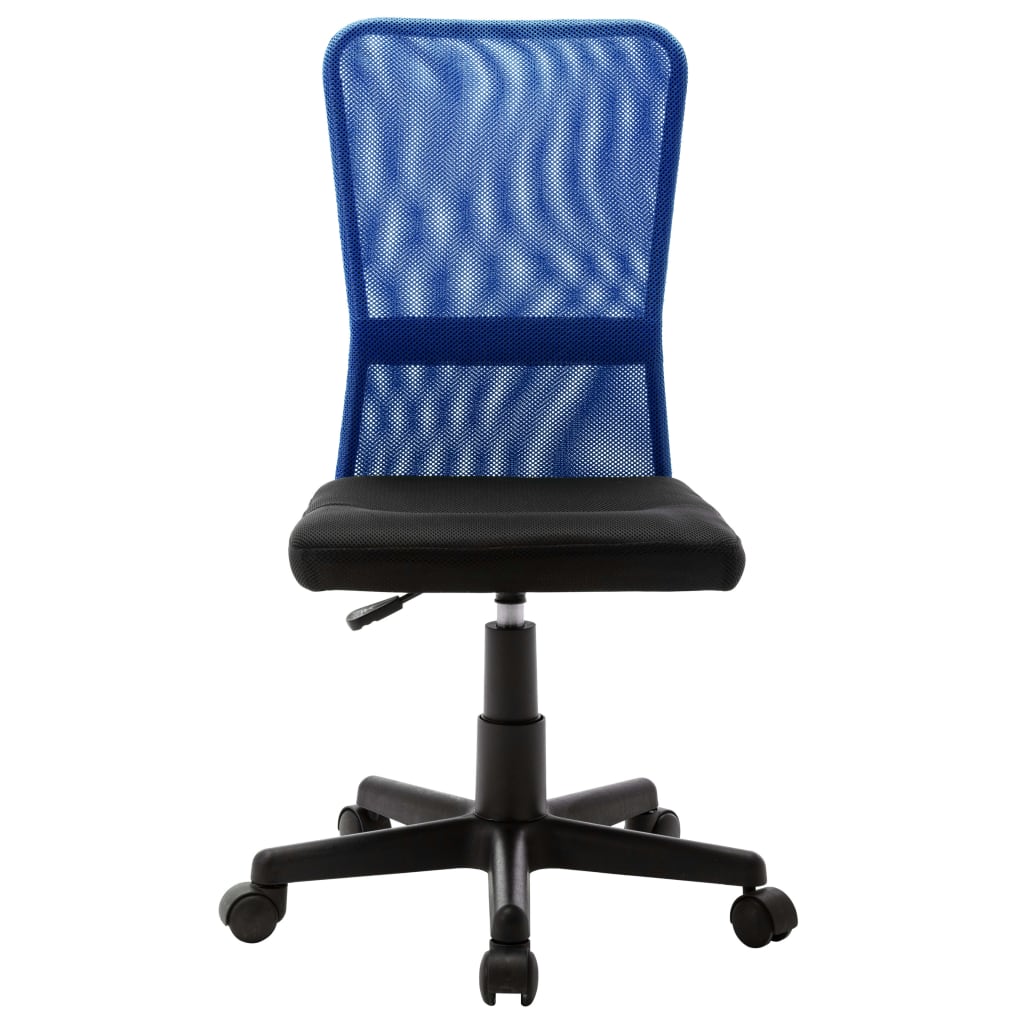 Kantoorstoel 44x52x100 cm mesh stof zwart en blauw is nu te koop bij PeponiXL, paradijselijk wonen!