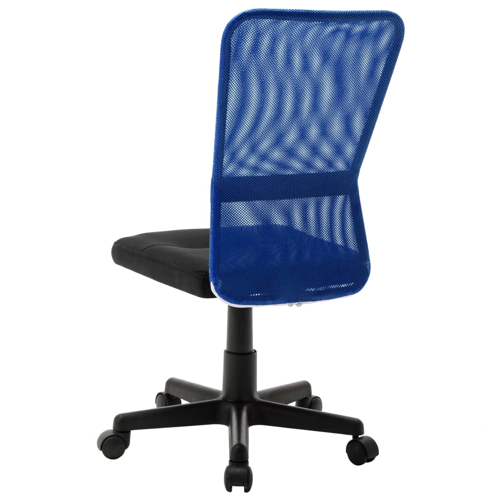 Kantoorstoel 44x52x100 cm mesh stof zwart en blauw is nu te koop bij PeponiXL, paradijselijk wonen!