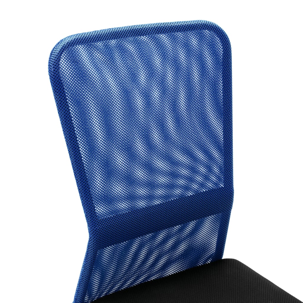 Kantoorstoel 44x52x100 cm mesh stof zwart en blauw is nu te koop bij PeponiXL, paradijselijk wonen!