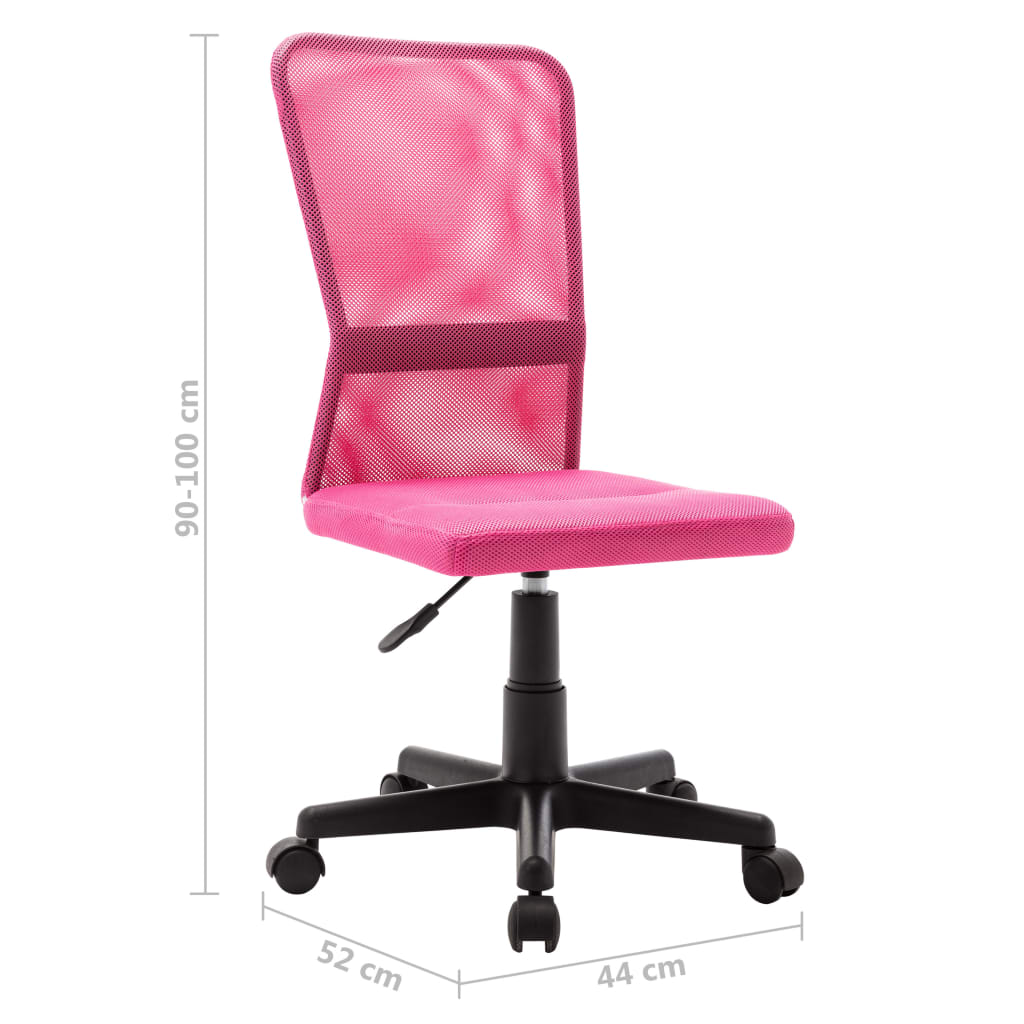 Kantoorstoel 44x52x100 cm mesh stof roze is nu te koop bij PeponiXL, paradijselijk wonen!