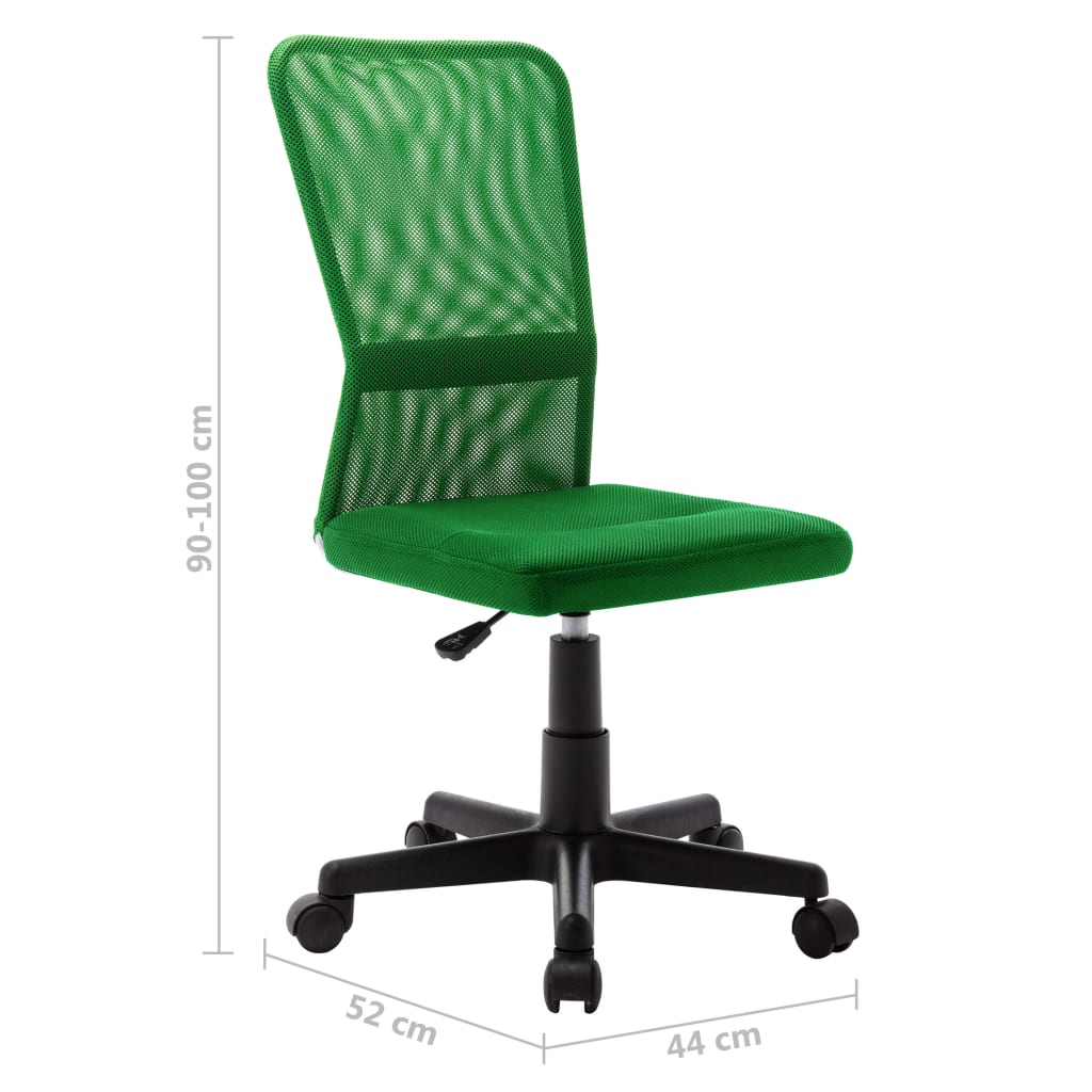 Kantoorstoel 44x52x100 cm mesh stof groen is nu te koop bij PeponiXL, paradijselijk wonen!