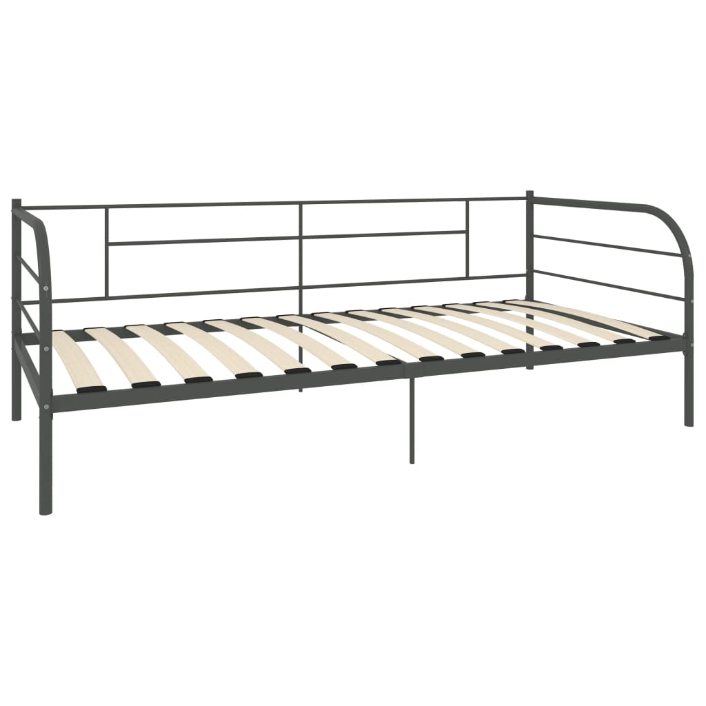 Bedbank metaal grijs 90x200 cm is nu te koop bij PeponiXL, paradijselijk wonen!