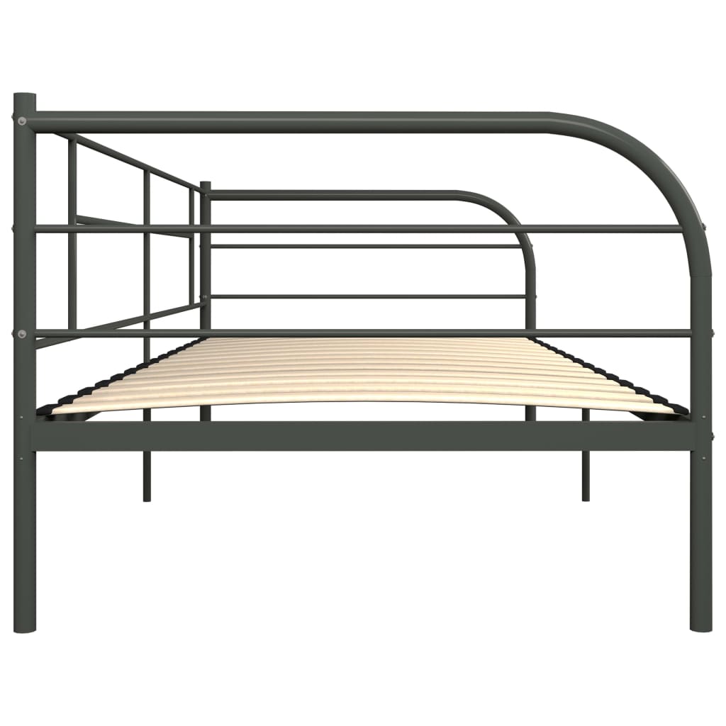 Bedbank metaal grijs 90x200 cm is nu te koop bij PeponiXL, paradijselijk wonen!