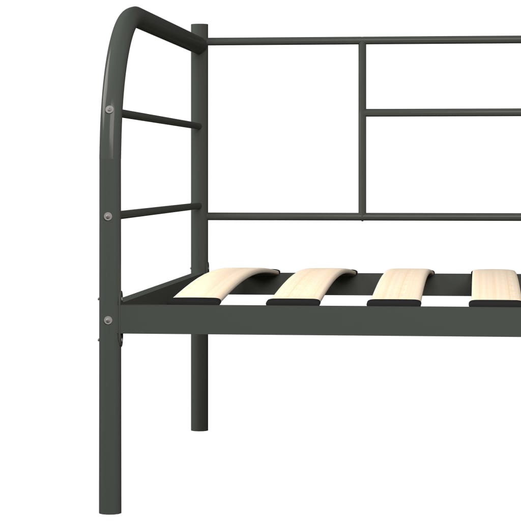 Bedbank metaal grijs 90x200 cm is nu te koop bij PeponiXL, paradijselijk wonen!
