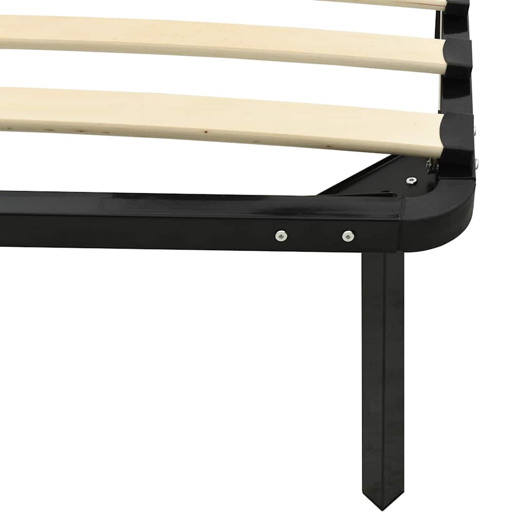 Bedframe metaal zwart 90x200 cm is nu te koop bij PeponiXL, paradijselijk wonen!