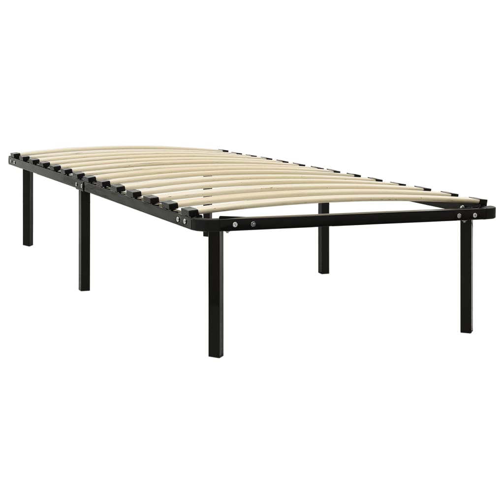 Bedframe metaal zwart 100x200 cm is nu te koop bij PeponiXL, paradijselijk wonen!
