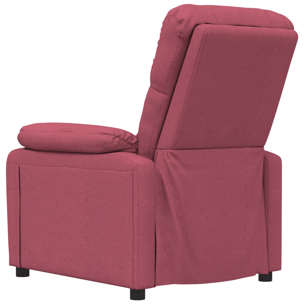 Fauteuil verstelbaar stof wijnrood is nu te koop bij PeponiXL, paradijselijk wonen!