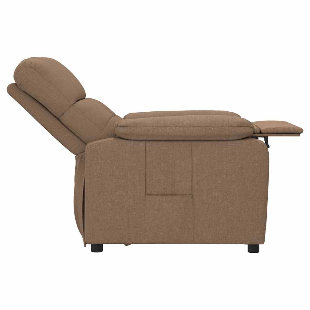Fauteuil verstelbaar stof bruin is nu te koop bij PeponiXL, paradijselijk wonen!