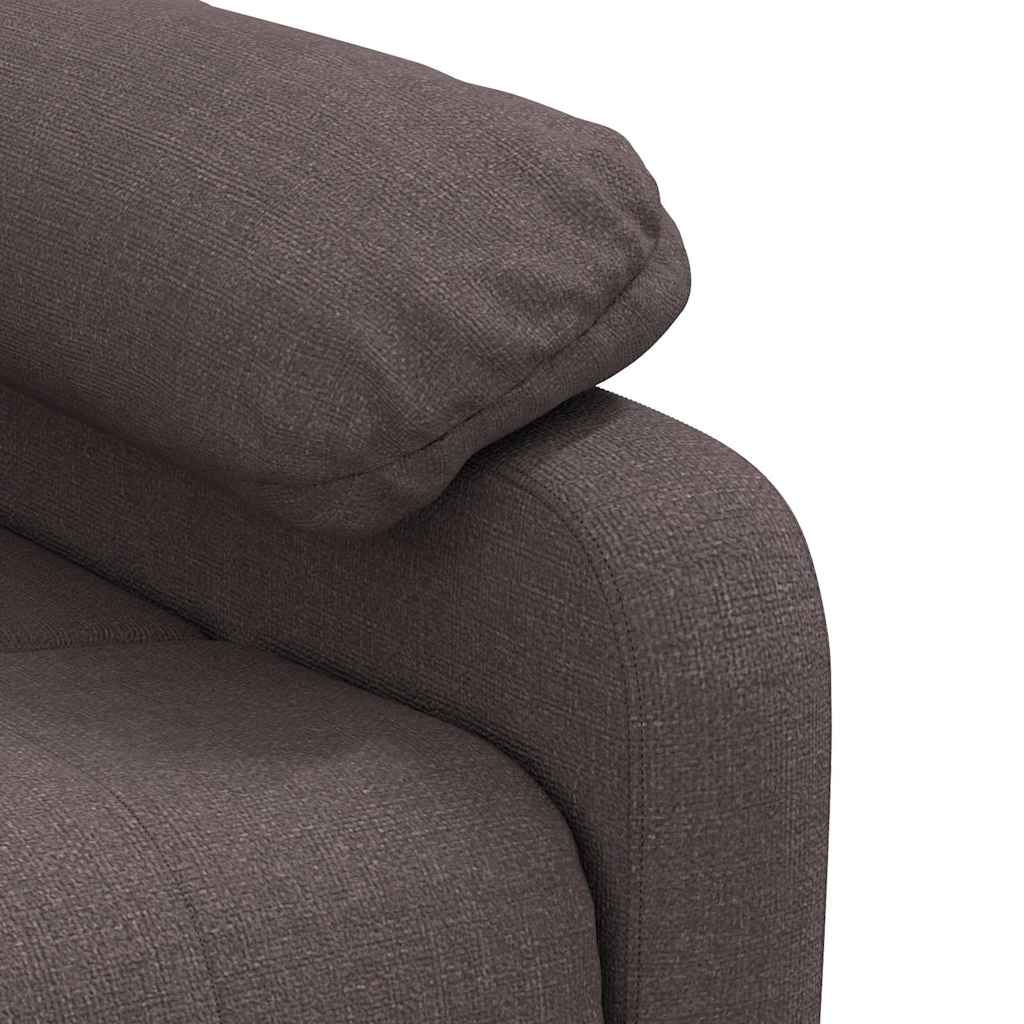 Fauteuil verstelbaar stof donkerbruin is nu te koop bij PeponiXL, paradijselijk wonen!
