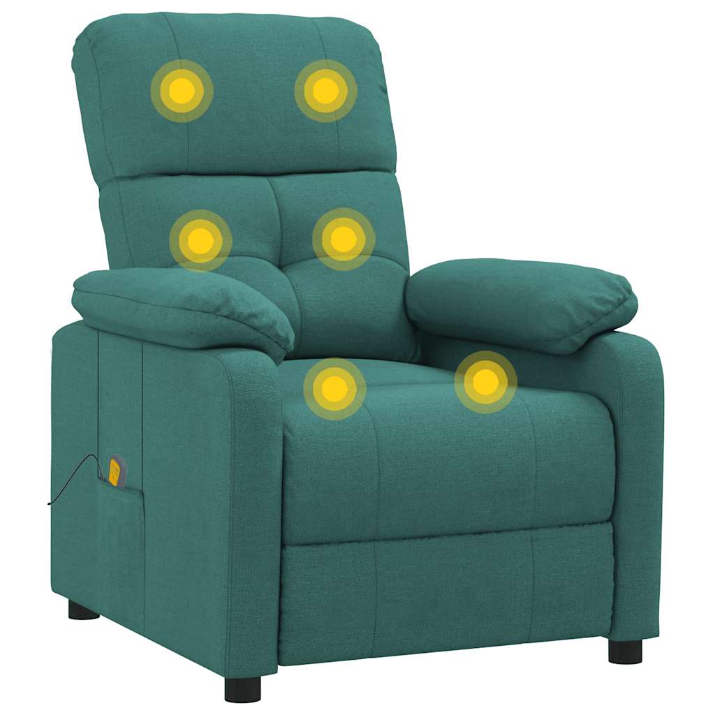 Massagestoel stof donkergroen is nu te koop bij PeponiXL, paradijselijk wonen!