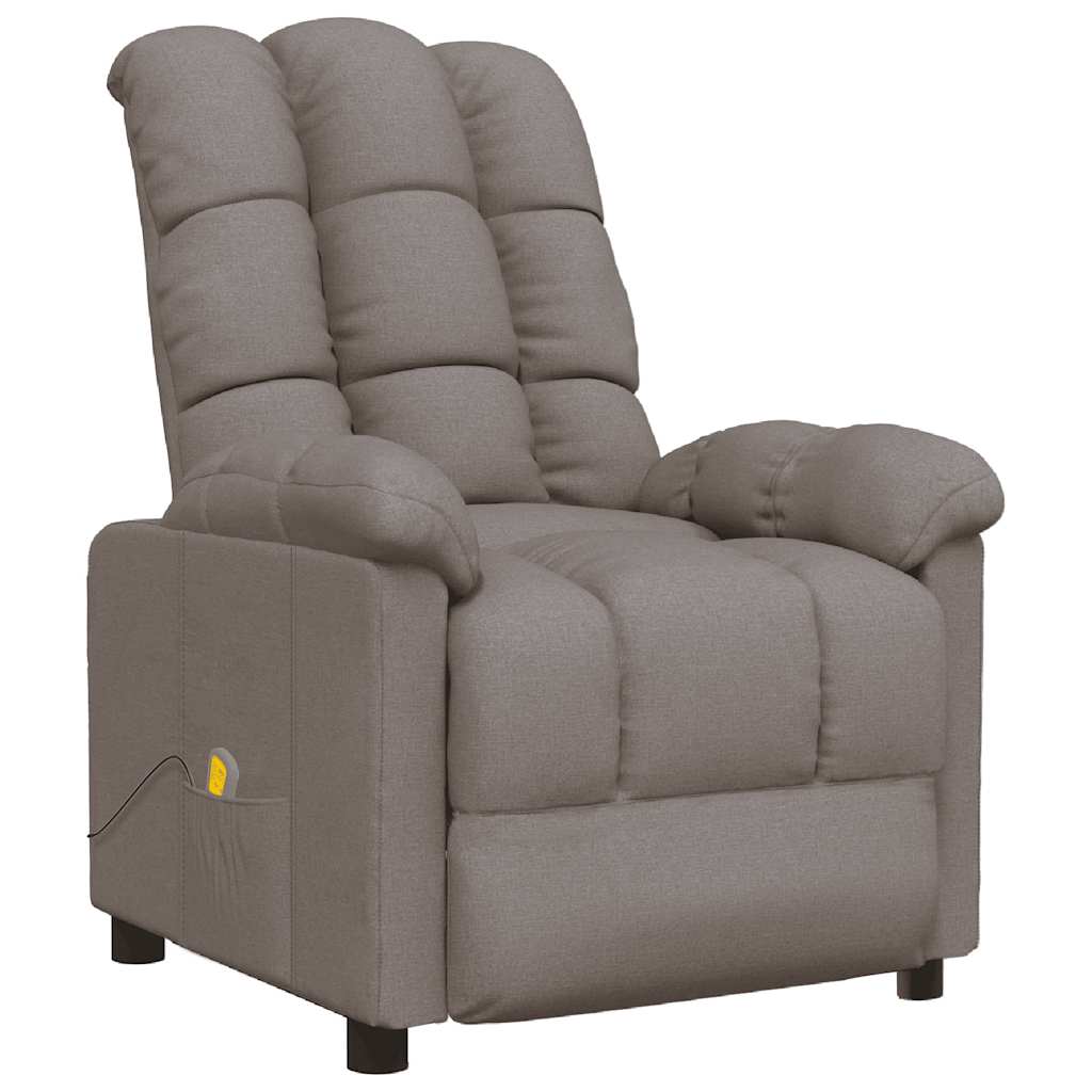 Massagestoel stof taupe is nu te koop bij PeponiXL, paradijselijk wonen!