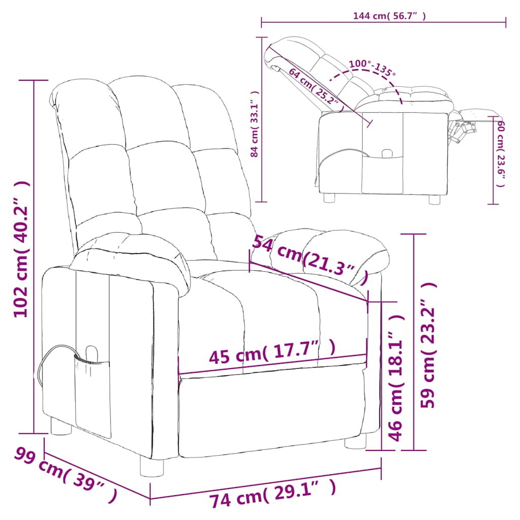 Massagestoel stof taupe is nu te koop bij PeponiXL, paradijselijk wonen!