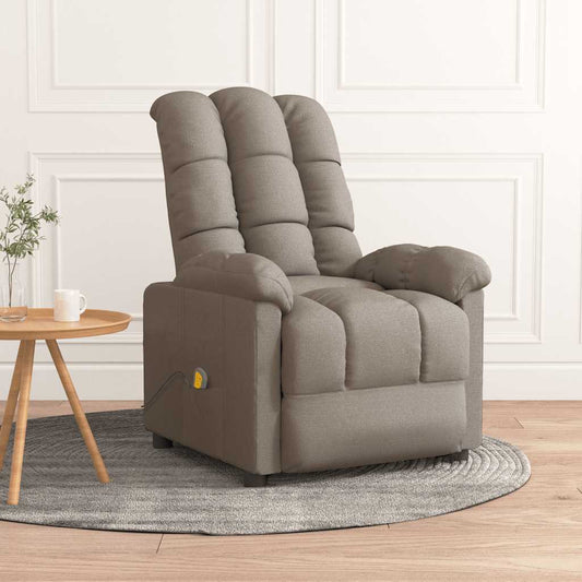 Massagestoel stof taupe is nu te koop bij PeponiXL, paradijselijk wonen!
