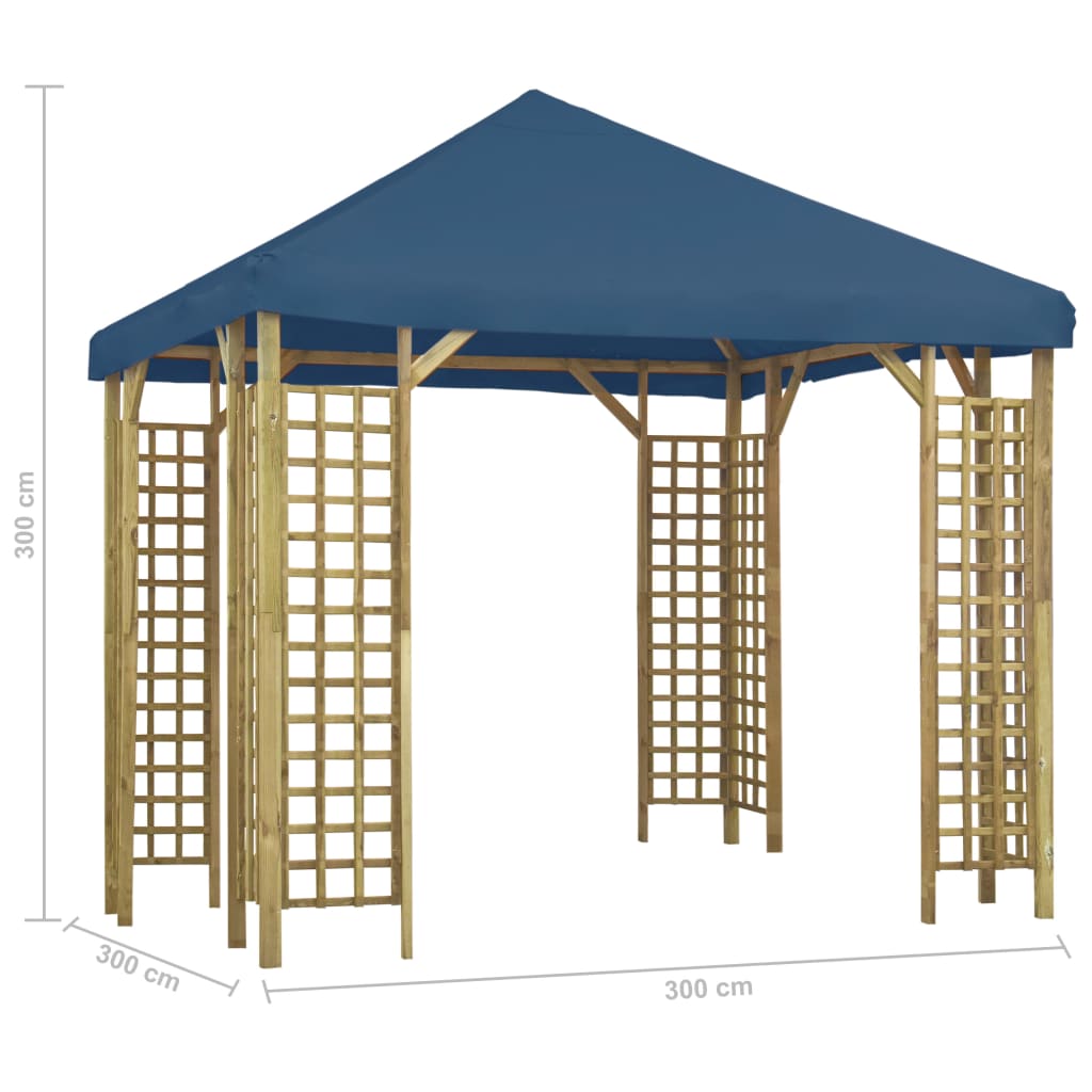 Prieel 3x3 m blauw is nu te koop bij PeponiXL, paradijselijk wonen!