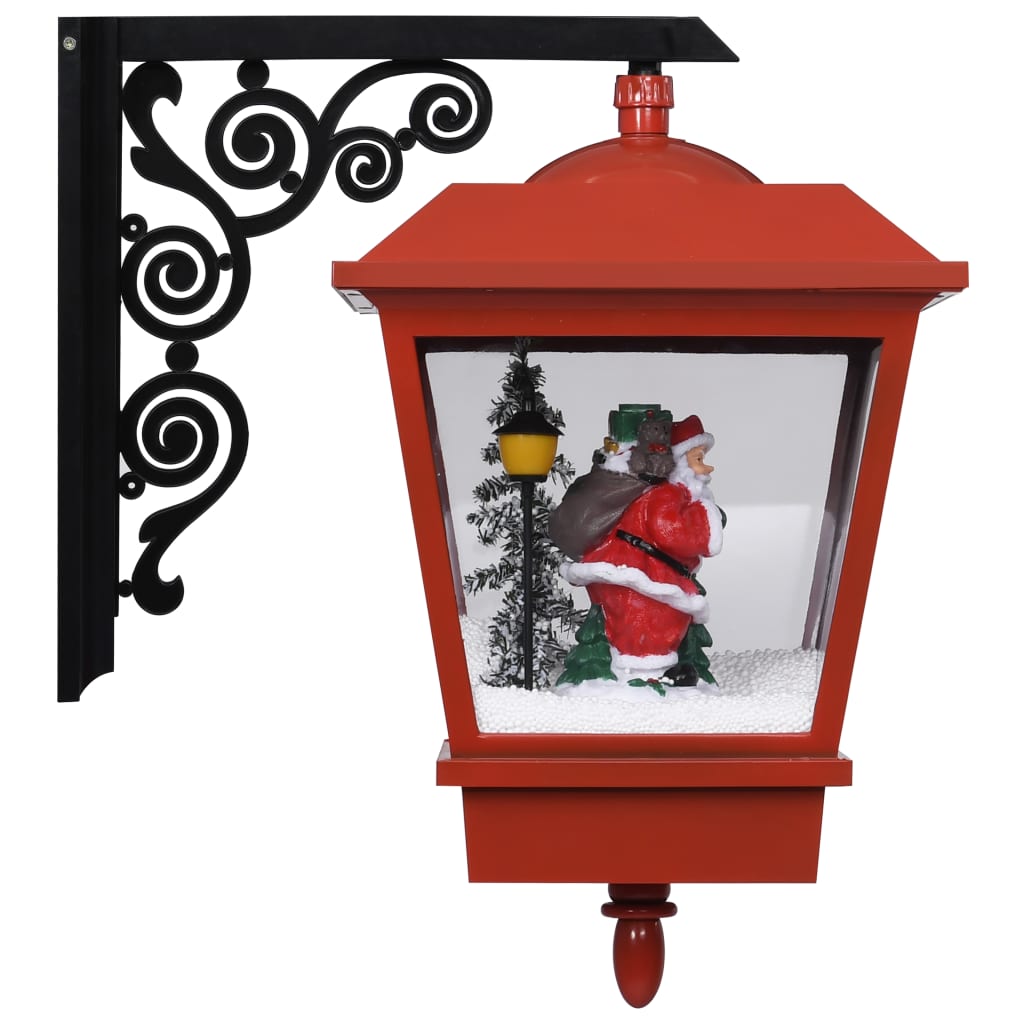 Kerstwandlamp met LED-lampjes en kerstman 40x27x45 cm rood is nu te koop bij PeponiXL, paradijselijk wonen!