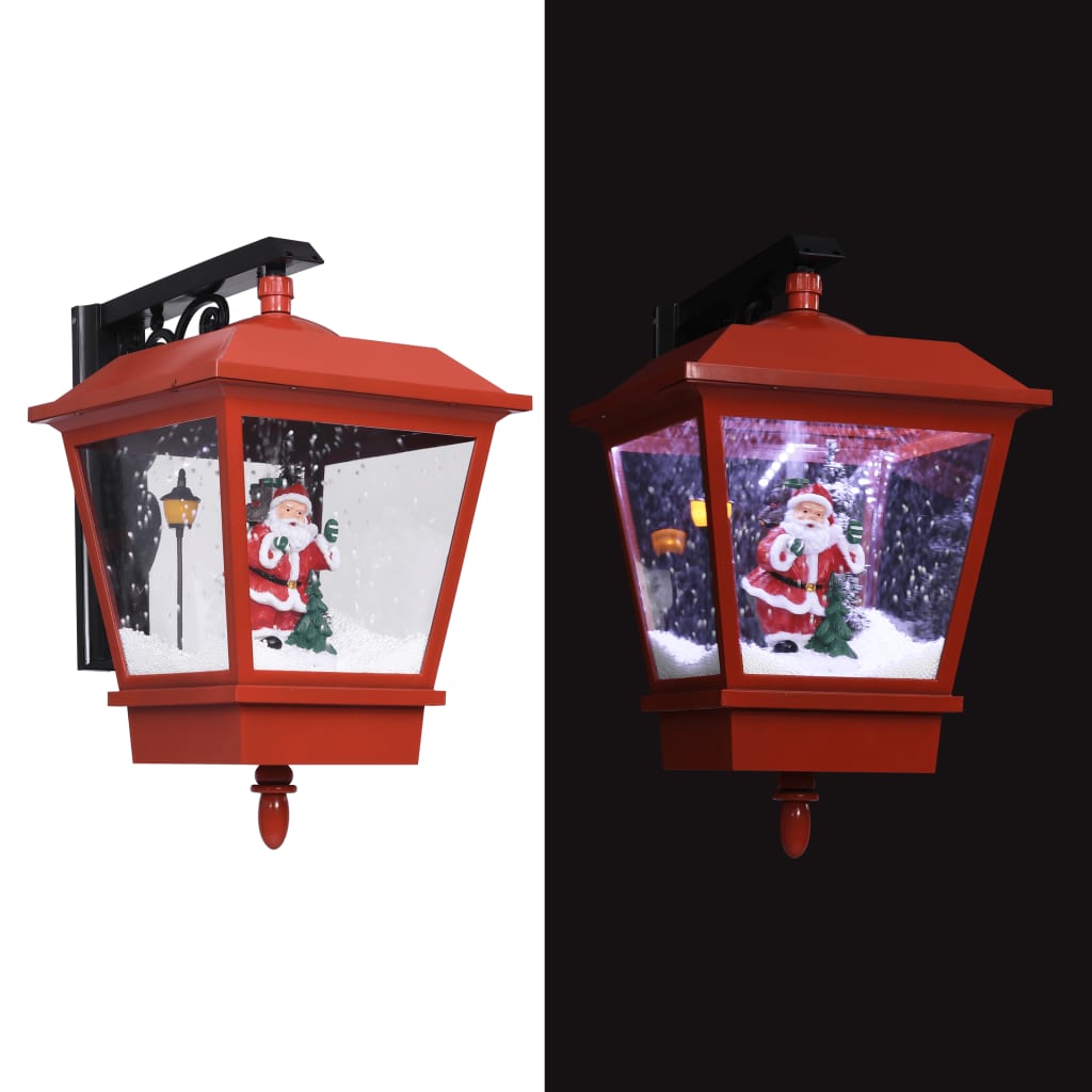 Kerstwandlamp met LED-lampjes en kerstman 40x27x45 cm rood is nu te koop bij PeponiXL, paradijselijk wonen!