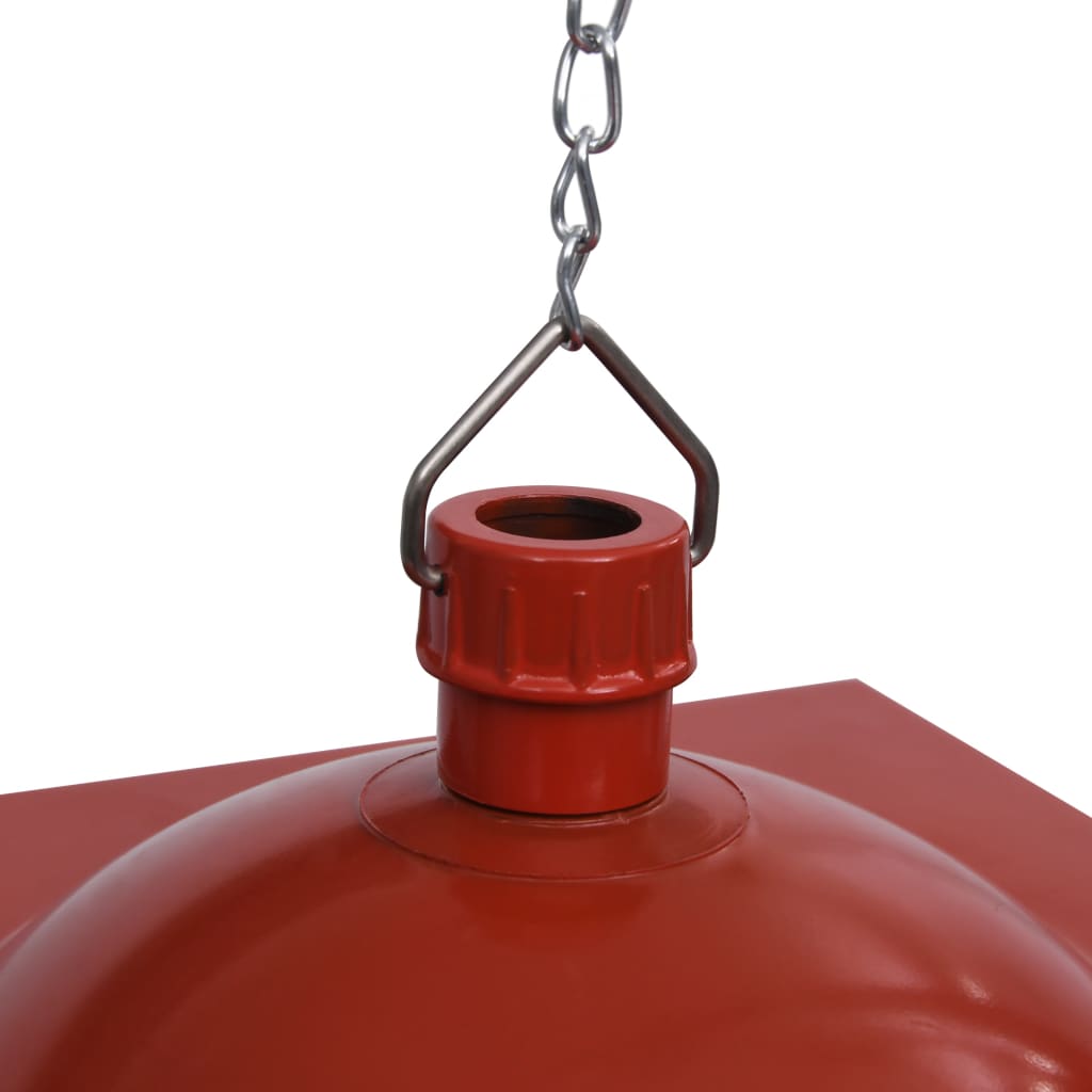 Kersthanglamp met LED-lamp en kerstman 27x27x45 cm rood is nu te koop bij PeponiXL, paradijselijk wonen!