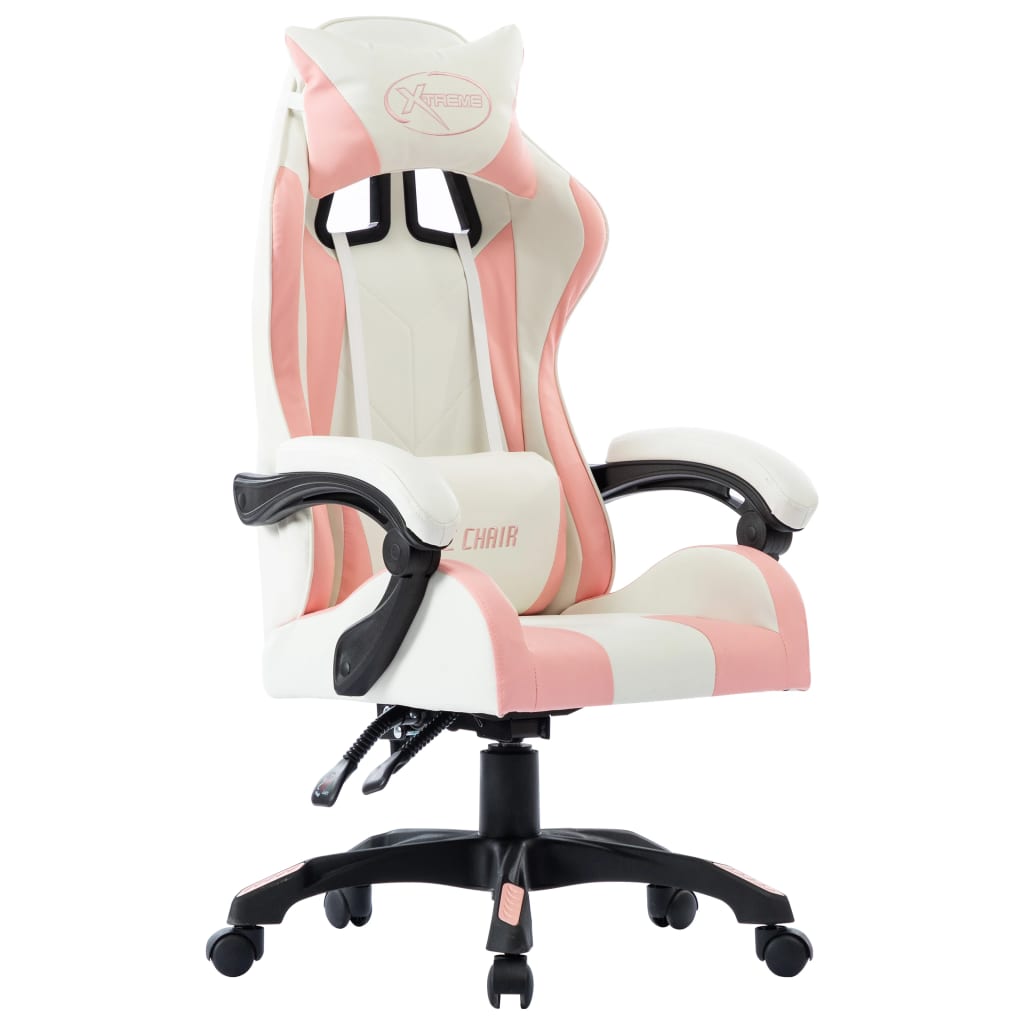 Racestoel kunstleer roze is nu te koop bij PeponiXL, paradijselijk wonen!