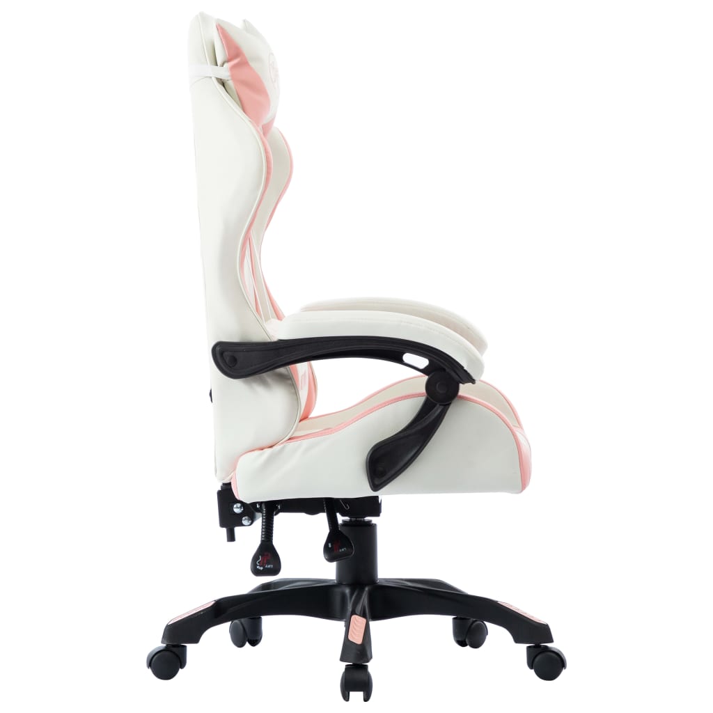 Racestoel kunstleer roze is nu te koop bij PeponiXL, paradijselijk wonen!