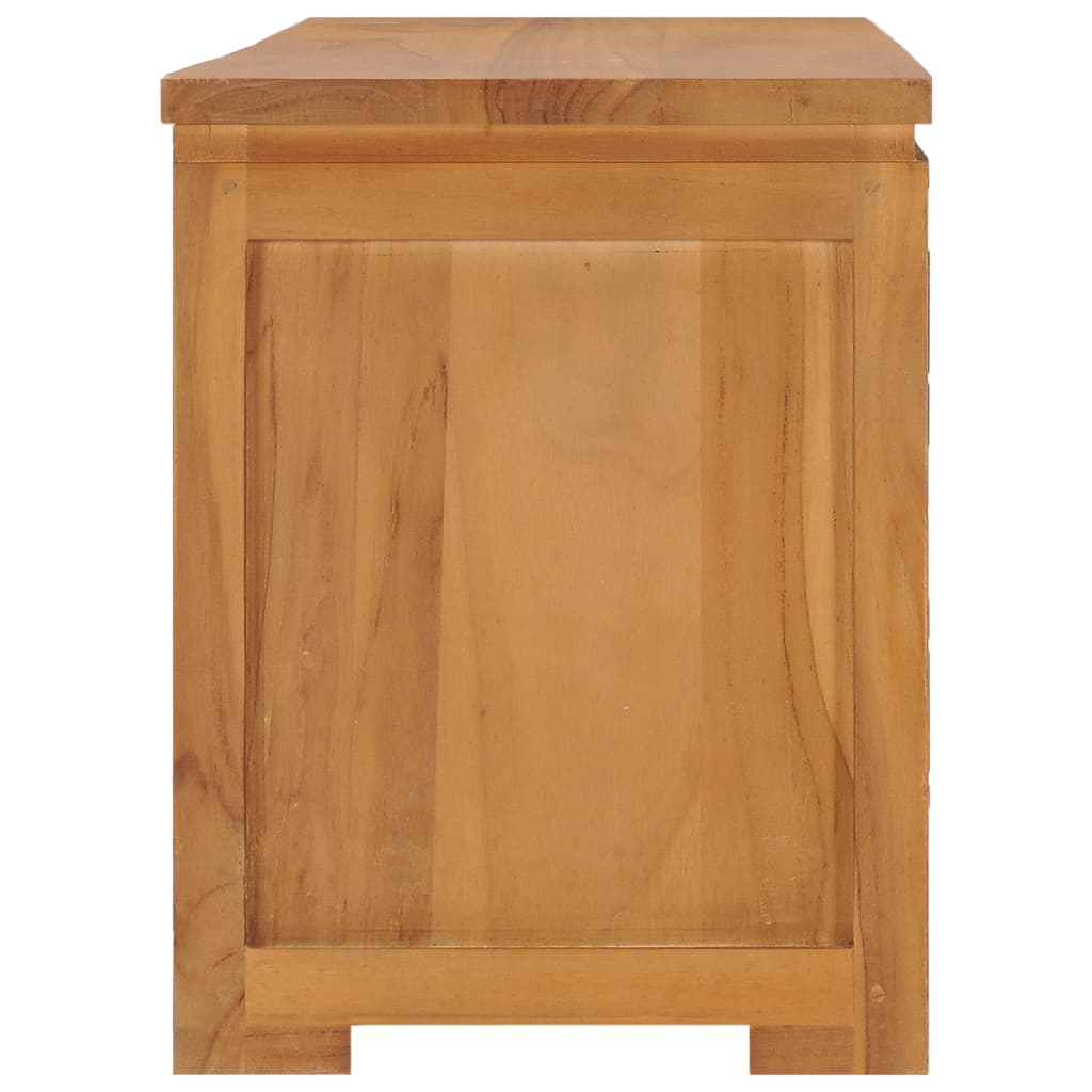 Tv-meubel 110x30x40 cm massief teakhout is nu te koop bij PeponiXL, paradijselijk wonen!