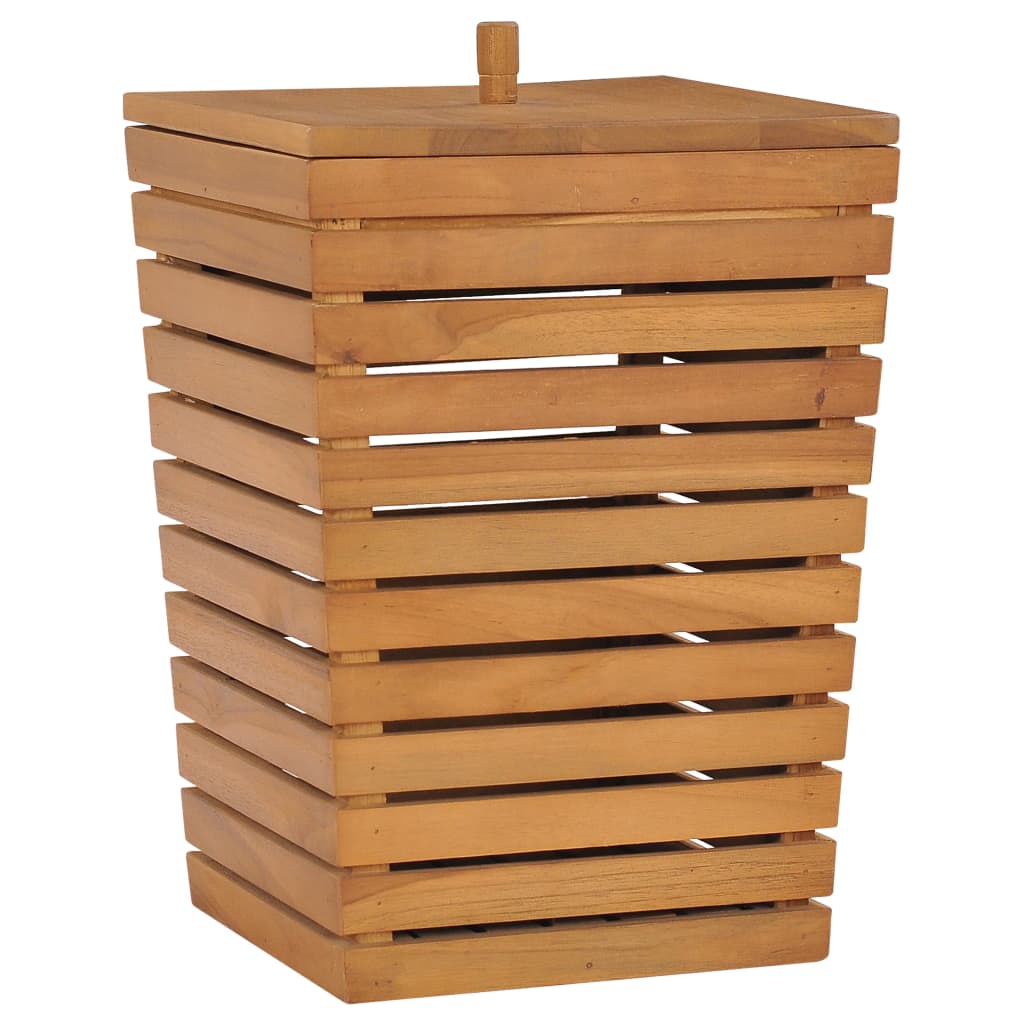 Wasmand 30x30x45 cm massief teakhout