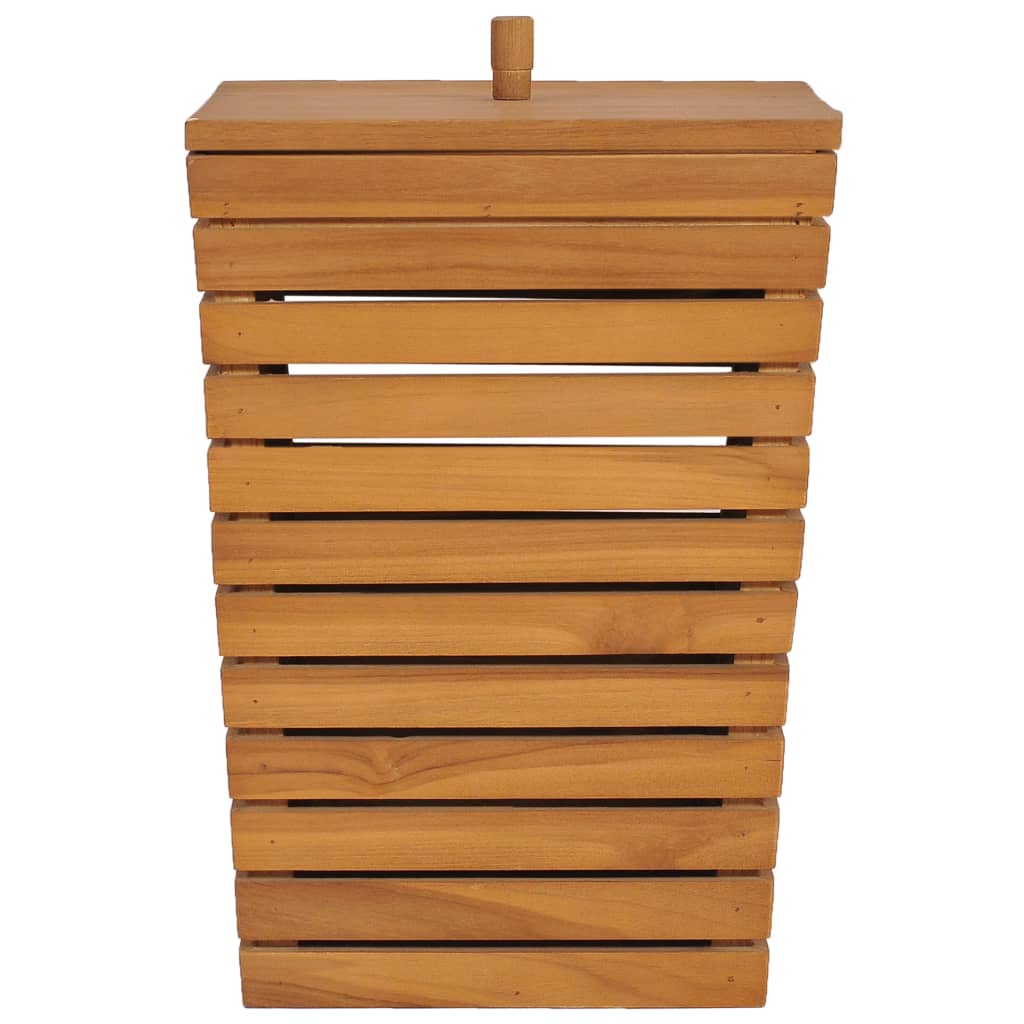 Wasmand 30x30x45 cm massief teakhout