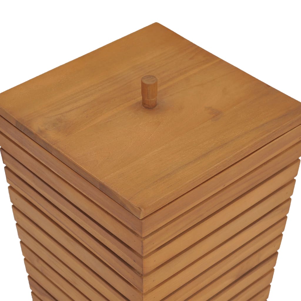 Wasmand 30x30x45 cm massief teakhout
