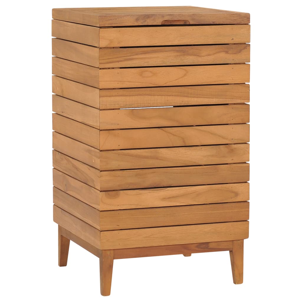 Wasmand 40x40x70 cm massief teakhout